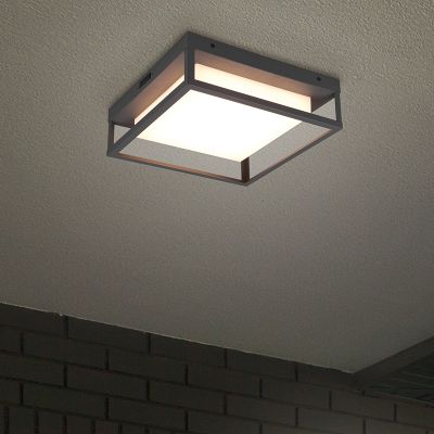Antraciete buitenlamp Rolina, metaal, 14w, warm tot koud wit verstelbare LED