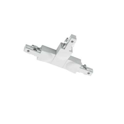 Wit T-stuk met geleider rechts, 2-fase