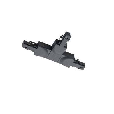 Zwart T-stuk met geleider rechts, 2-fase