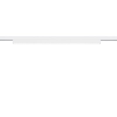 Witte klemlamp Chloe voor 2 fase railverlichting