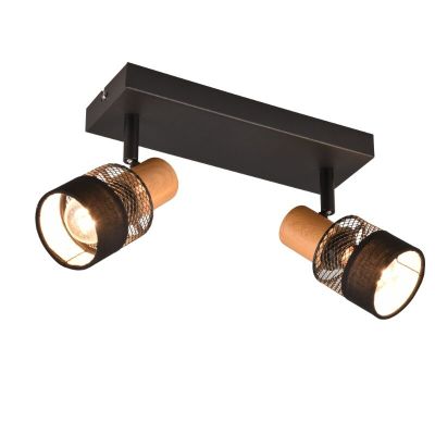 Zwarte plafondspot retro, Solmaz