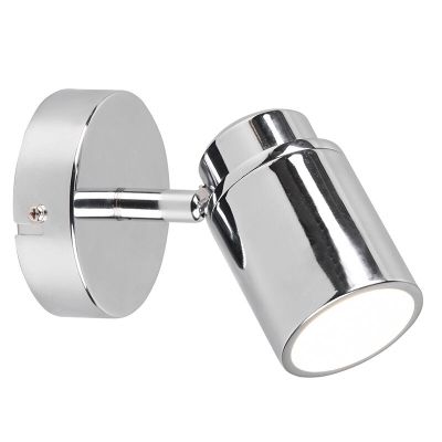 Moderne plafondlamp Nelis, chroom, metaal, IP44