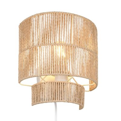 Papieren wandlamp bruin, Ravian