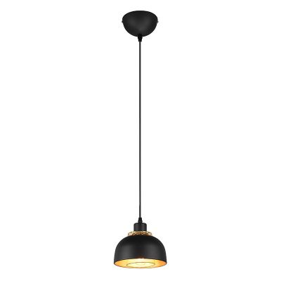 Zwarte hanglamp industrieel, Sylvano