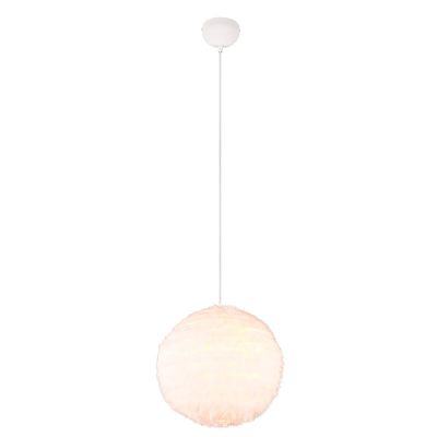 Beige hanglamp stof, Vijay