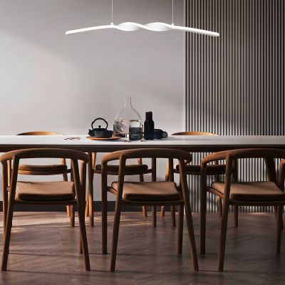 Witte hanglamp design, Quirinus, 18W, 4000K LED