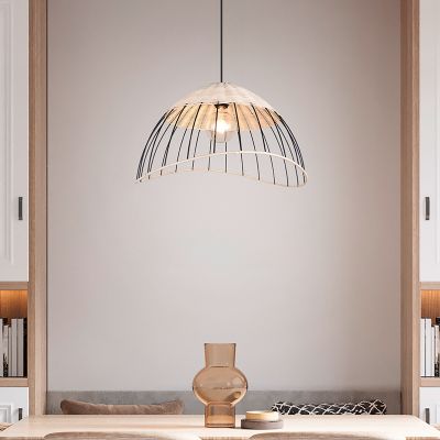 Rotan hanglamp bruin, Rauf