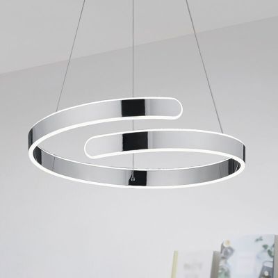 Chromen hanglamp Resy, metaal, design, 37w, 4000K LED