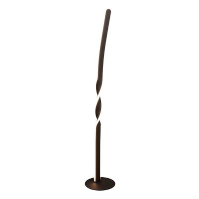 Zwarte vloerlamp design, Quirinus, 19W, 4000K LED, met schakelaar