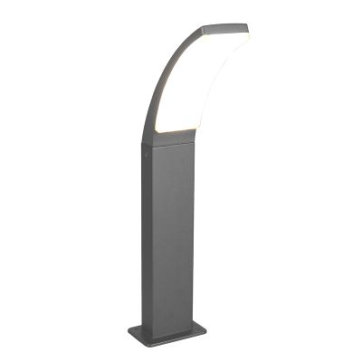 Antraciete buitenlamp modern, Popke, 12,5W, 4000K LED, IP44