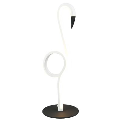 Witte tafellamp design, Puk, 6W, 3000K LED, met schakelaar