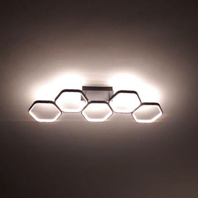 Antraciete plafonniere Shaka, metaal, modern, 24 watt