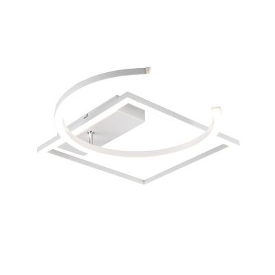 Moderne plafonniere Emine, wit, geintegreerd LED