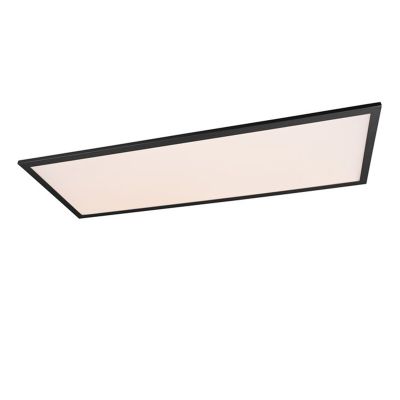Zwarte plafonnière modern, Marlise, 33,5W, warm tot koud wit verstelbare LED, met afstandsbediening