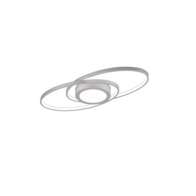 Taupe plafonniere Sarama, metaal, modern, 27 watt