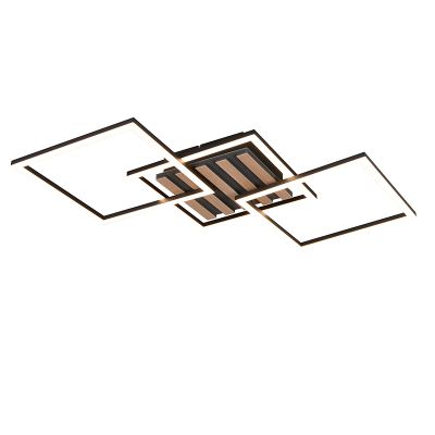 Zwarte plafondlamp design, Tijme