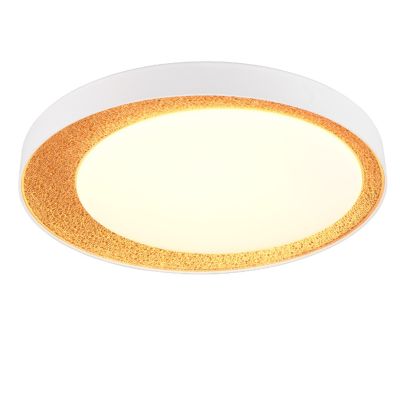 Gouden plafonnière modern, Nurettin, 24W, warm tot koud wit verstelbare LED, 3-staps dimbaar