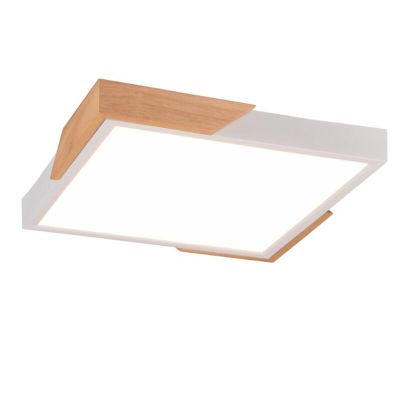 Witte plafonnière modern, Selinde, 20W, 3000K LED, 3-staps dimbaar