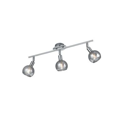 Chrome plafondspot Omari, metaal, modern