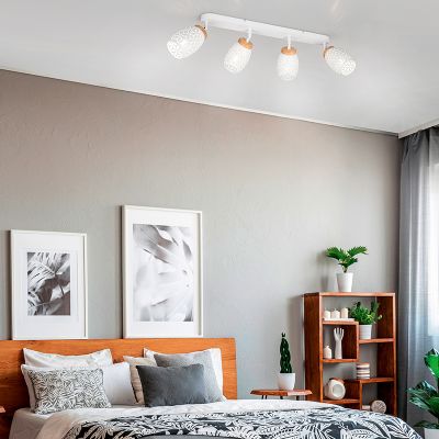Witte plafondspot modern, Delana