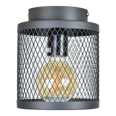 Vintage zwarte gaas plafondlamp Dagior