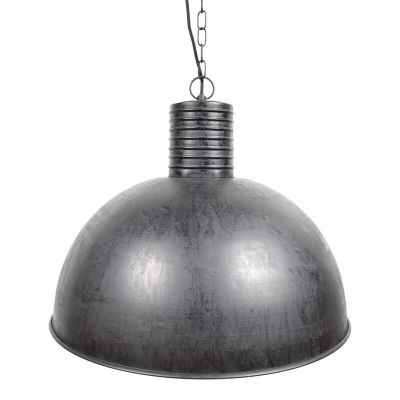 Zwarte, industriële hanglamp Fejay