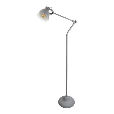 Industriële vloerlamp grijs, Redon, met schakelaar