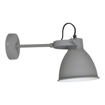 Industriële wandlamp grijs, Locker