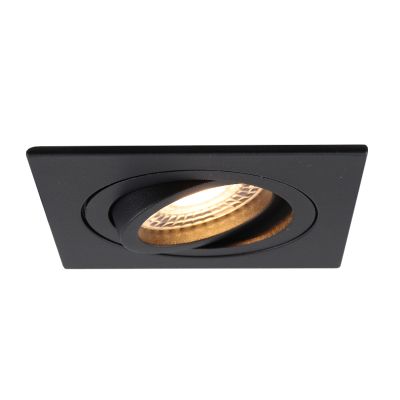 Aluminium inbouwspot zwart, Aart