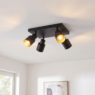 Aluminium plafondspot zwart, Eleno