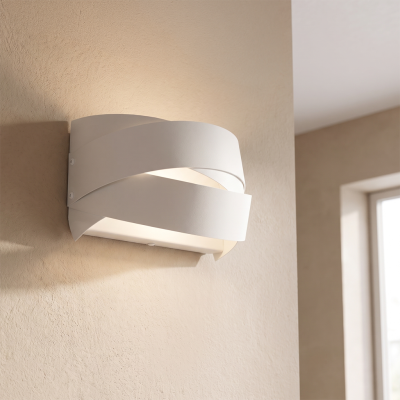 Moderne wandlamp wit, Tanno