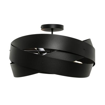 Moderne plafondlamp zwart, Tanno