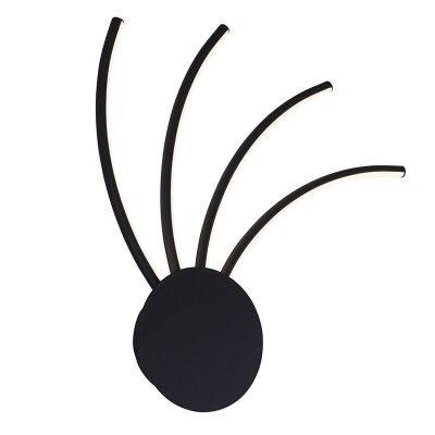Moderne wandlamp goud, Laurina, 11W, warm tot koud wit verstelbare LED