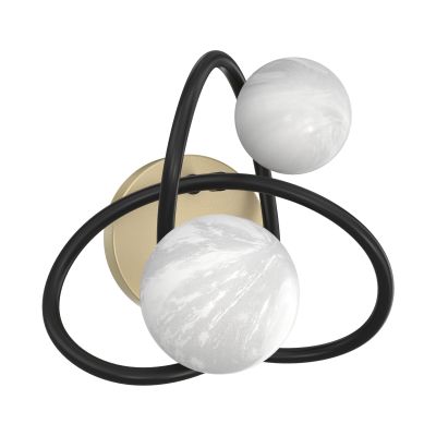 Moderne wandlamp wit, Moritz