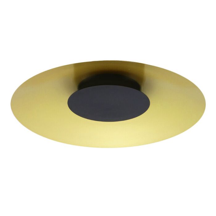 Gouden plafonnière Denyse, metaal, modern, 15w, 3000K LED