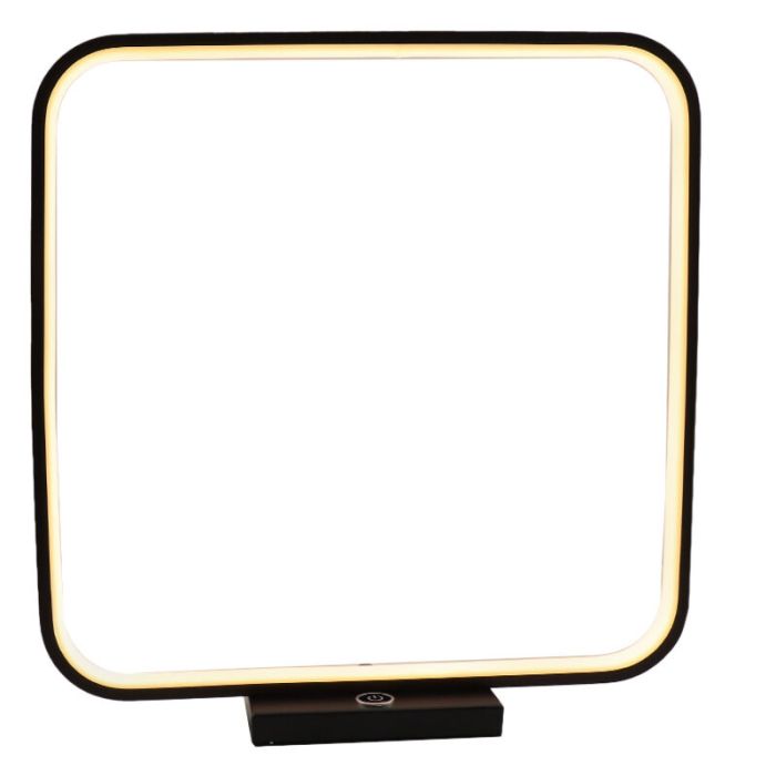 Zwarte tafellamp Diogo, kunststof, modern, 8w, 3000K LED