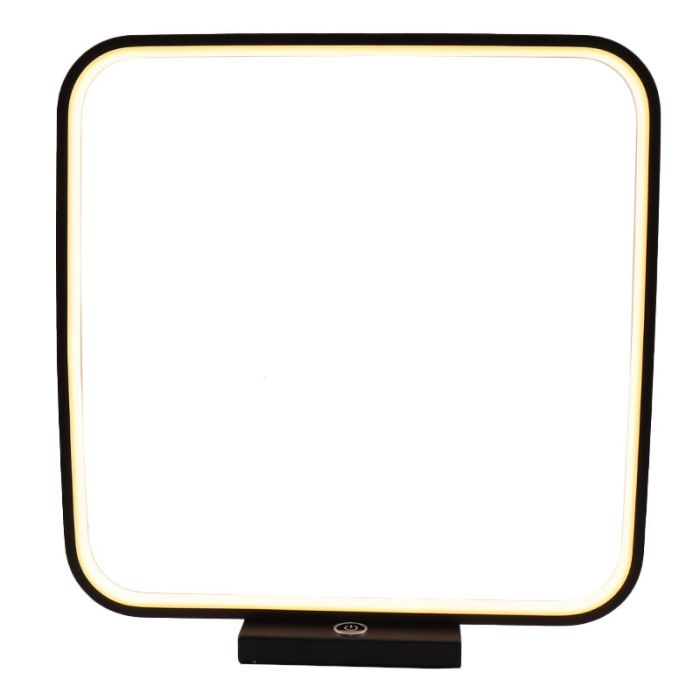 Zwarte tafellamp Diogo, kunststof, modern, 8w, 3000K LED