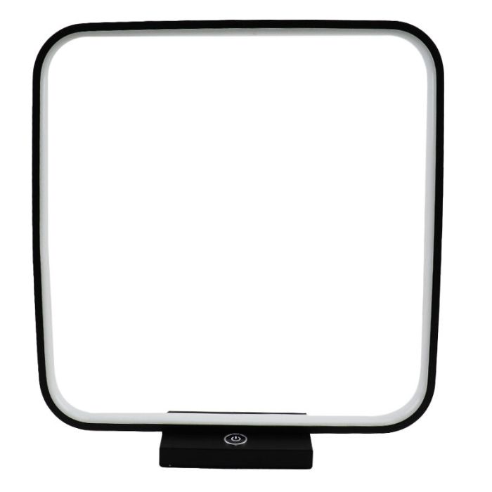 Zwarte tafellamp Diogo, kunststof, modern, 8w, 3000K LED