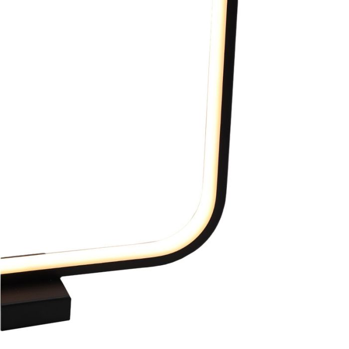 Zwarte tafellamp Diogo, kunststof, modern, 8w, 3000K LED