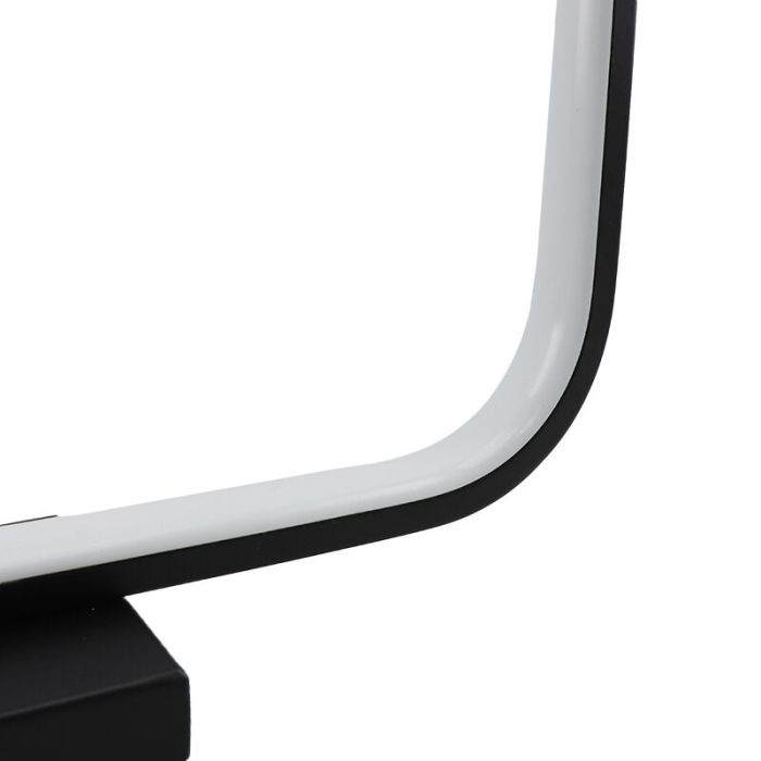 Zwarte tafellamp Diogo, kunststof, modern, 8w, 3000K LED