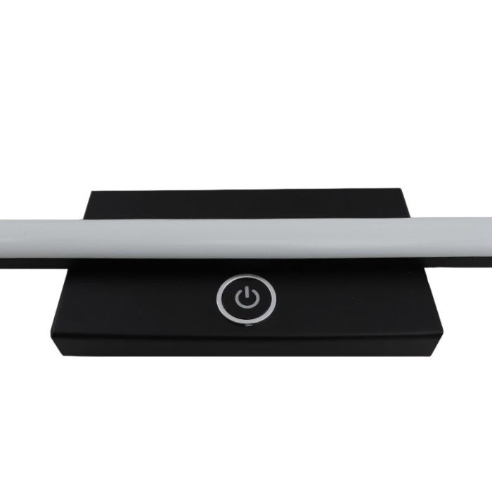 Zwarte tafellamp Diogo, kunststof, modern, 8w, 3000K LED