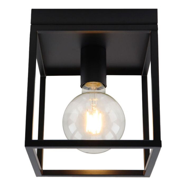 Industriële plafondlamp zwart, Frama