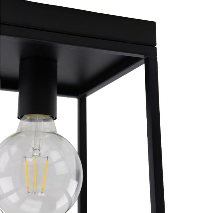 Industriële plafondlamp zwart, Frama
