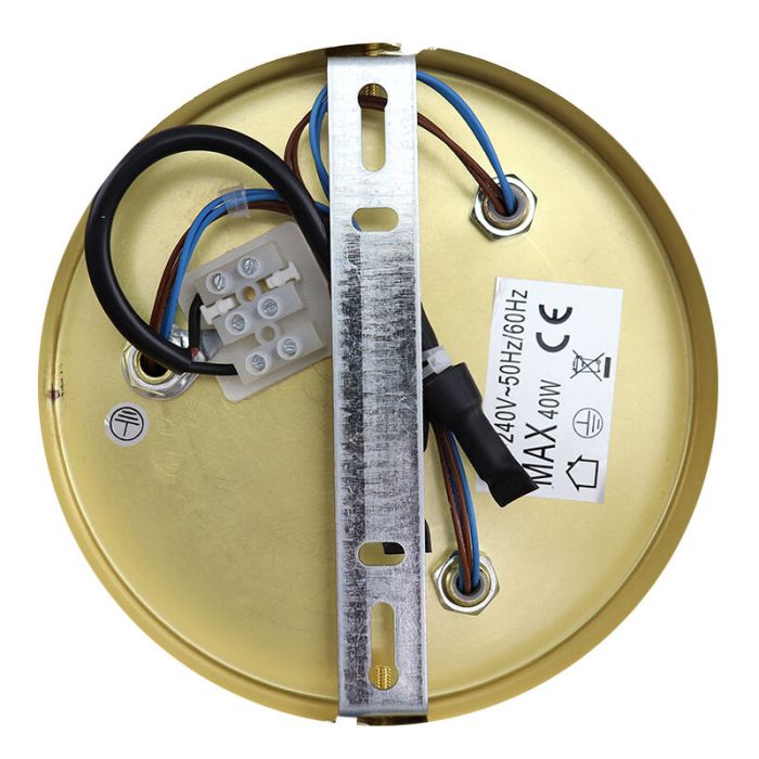 Moderne plafondlamp goud, Amos
