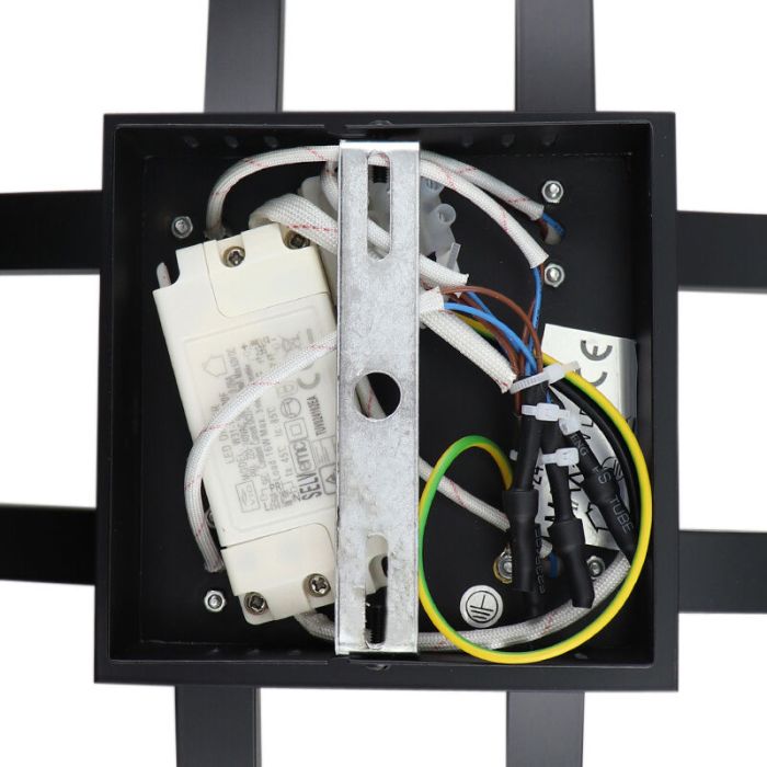 Moderne plafondlamp zwart, Julian, 16W, 2700K LED, 3-staps dimbaar