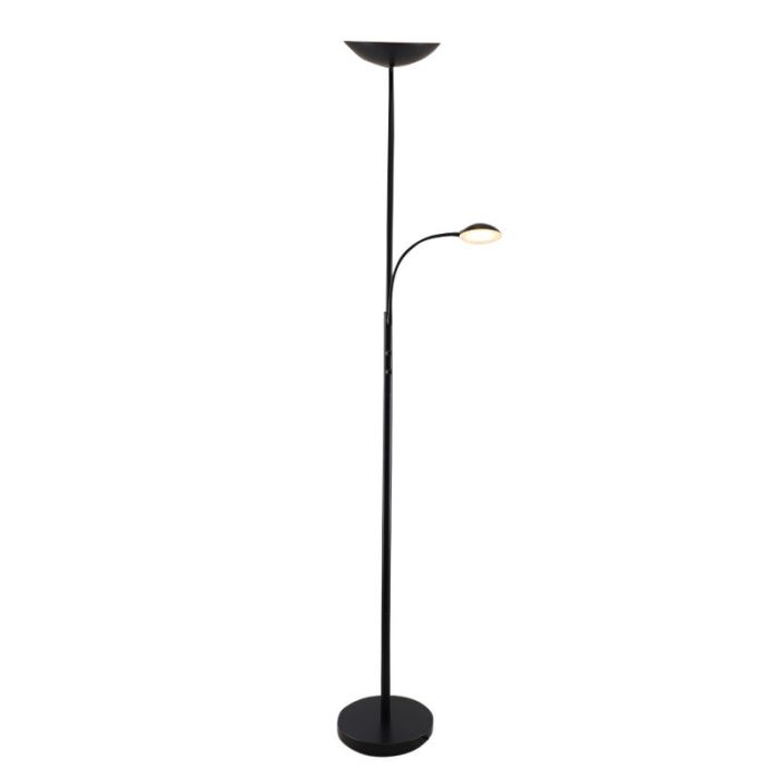 Moderne staande leeslamp zwart, Soner, 10W, 3000K LED