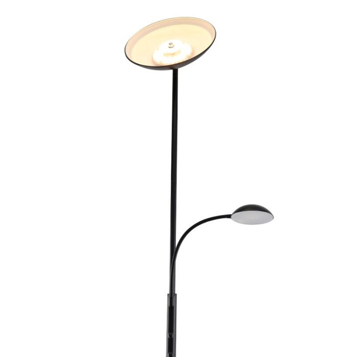 Moderne staande leeslamp zwart, Soner, 10W, 3000K LED