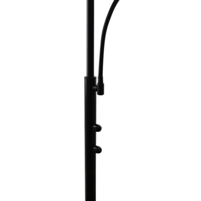 Moderne staande leeslamp zwart, Soner, 10W, 3000K LED