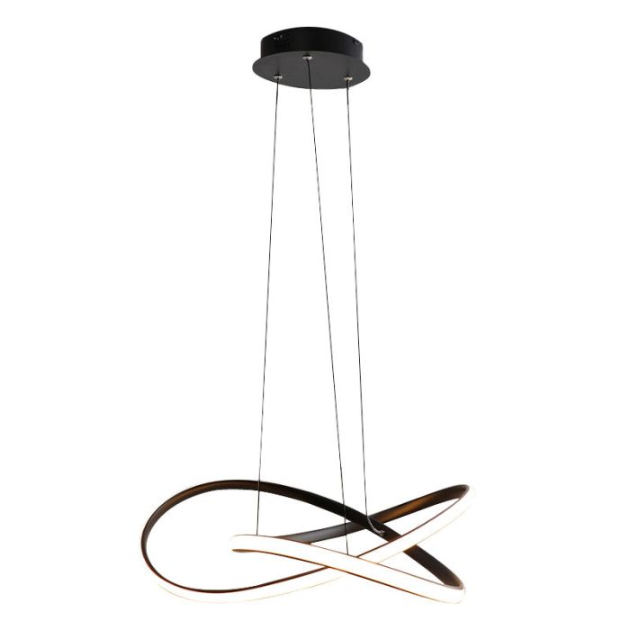Design hanglamp zwart, Tanya, 21W, 2700K LED, 3-staps dimbaar