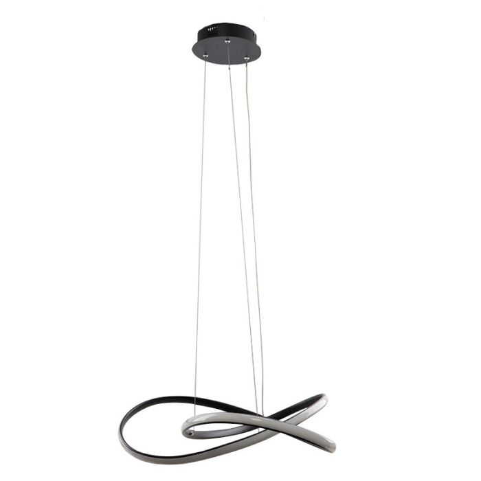 Design hanglamp zwart, Tanya, 21W, 2700K LED, 3-staps dimbaar